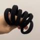 Korean version of high elastic durable leather case simple thickened temperament black head rope ponytail hair internet celebrity rubber band