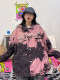 Extra large size 300Jin [Jin equals 0.5 kg] tie-dyeed old hip-hop dark spring new jacket versatile loose Hong Kong style denim jacket