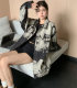 Extra large size 300Jin [Jin equals 0.5 kg] tie-dyeed old hip-hop dark spring new jacket versatile loose Hong Kong style denim jacket