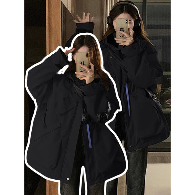 300Jin [Jin equals 0.5 kg] Large size fat mm American retro cotton thickened cotton suit for women's spring new workwear park overcoming the trend of jacket