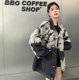 Extra large size 300Jin [Jin equals 0.5 kg] tie-dyeed old hip-hop dark spring new jacket versatile loose Hong Kong style denim jacket