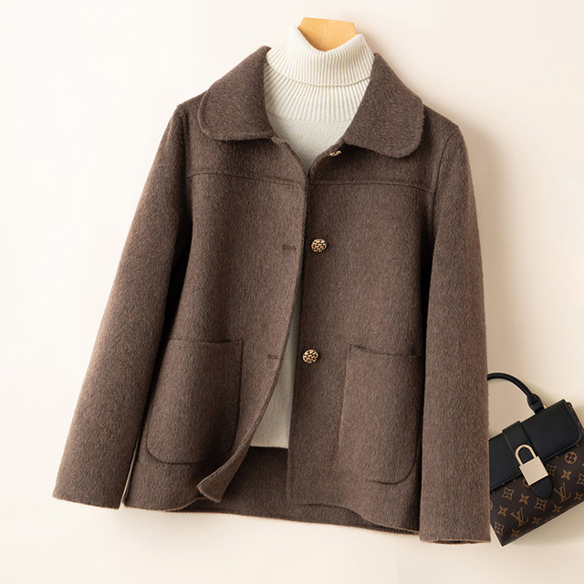 Korean Style Double-sided Cashmere Woolen Coat