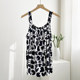 Cotton Silk INS suspender shirt in summer cute large size loose, sleeveless top, artificial cotton floral mm
