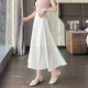 Awakening Paradise Spring High Waist Slim and Fresh Floral Dress Long Skirt Versatile Sweet Skirt Printed Umbrella Dress
