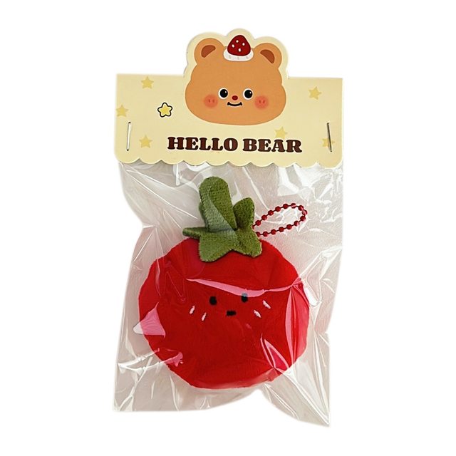Student popular creative cartoon food plush doll pendant girl versatile keychain backpack pendant decoration small