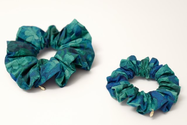 British Liberty cotton sweet ins niche handmade large intestine hair ring high-end hair flower hair rope rubber band