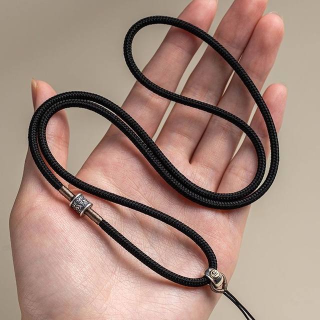 High-end pendant lanyard high-end fixed necklace rope twelve zodiac guardian angel dzi beads vertical wear for men and women