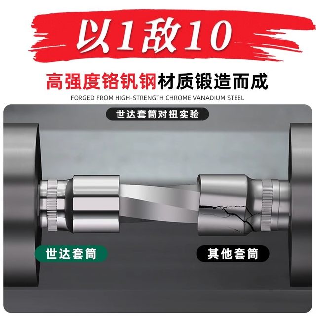 Shida hexagonal sleeve small flying Zhongfei Dafei 7/8/10/13/14/17/24mm short socket tool sleeve head