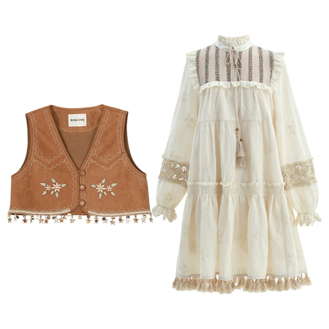 
The original Western Regional ethnic vest dress for women in the Autumn new women's clothing