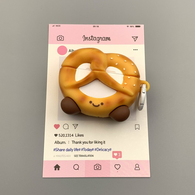 
jellycat Sweet Shrimp Sushi Alkaline Water Knot Bread Apple AirPods4 New AirPods1/2/pro3 Huawei Freebuds6i Bluetooth Headphone Case Airpodspro2/3 Headphone Box