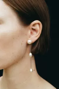 人気を誇る 000様専用 Pearl Wave earring 左耳用 ピアス(片耳用