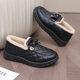 Winter Doudou Shoes Female New Fashion Various Velvet Thicker Flat Waterproof Anti -Slip Warm Mom Mom Mom Mom Mom Cotton Shoes