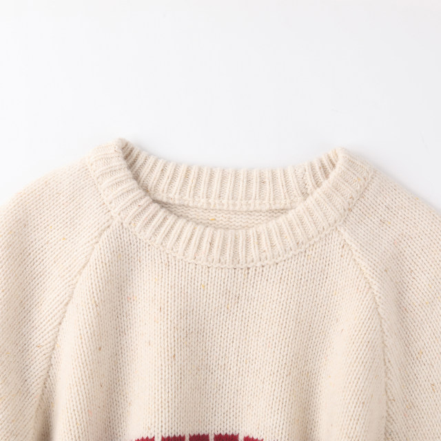 wana try wool retro festival handmade sweater 2024 autumn new Christmas top for women