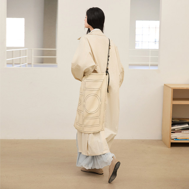 wana try versatile long skirt 2025 early spring new Korean light blue super fairy pleated skirt