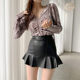 Black hip skirt skirt Spring and summer women's 2024 new high -waisted fishtail skirt one -step skirt super short sexy
