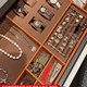 Customized velvet first box drawer leather underwear underwear earrings watch cloakroom accessories partition tray