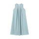 Wu Tongtong blue sleeveless vest dress for women in summer new style of seaside vacation style loose slim A-line long skirt