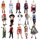 Halloween Children's Men's and Women's Performance Clothing Prince King Arab Warrior Knight Warrior Cos Performance Clothing
