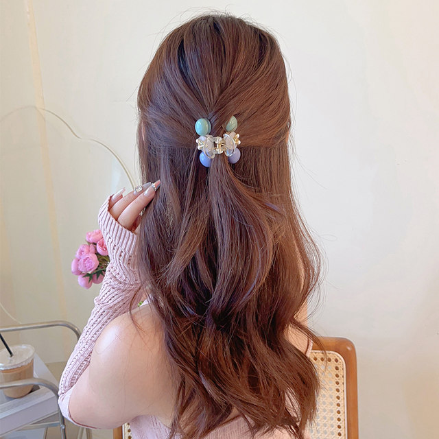 
2025 hair hair candy color clip hair clip headdress Japanese and Korean princess grabs cherry cute autumn and winter bangs clip retro