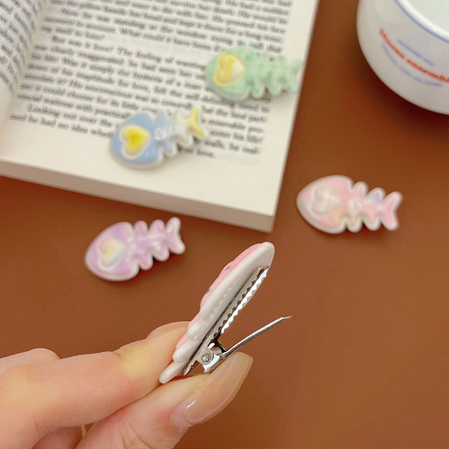 
Spring and summer new children's gradient color small fish hair clip princess candy color bb clip bang clip side hair girl