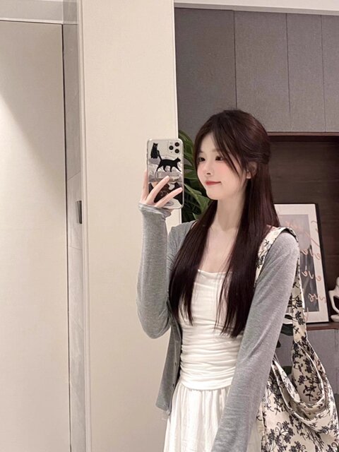New summer large size fat MM skirt for women with high waist slim draped a-line beauty palate casual long skirt 3-piece set