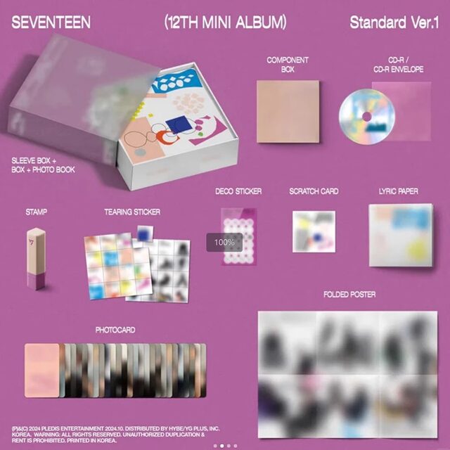 Official genuine SEVENTEEN album SVT Regular 5 HAPPY BURSTDAY small card poster peripheral