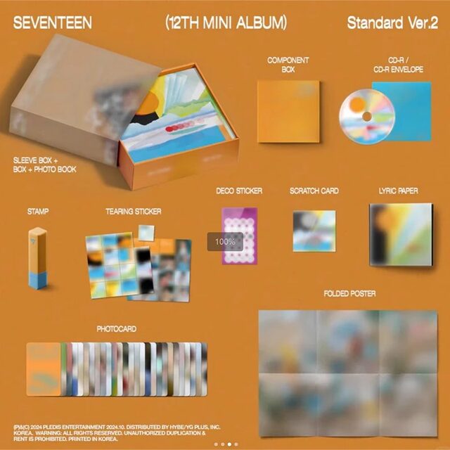 Official genuine SEVENTEEN album SVT Regular 5 HAPPY BURSTDAY small card poster peripheral