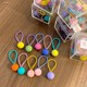 
Student candy color hair circle bun head cute princess limelight rope star energy elastic sweet and fashionable fairy