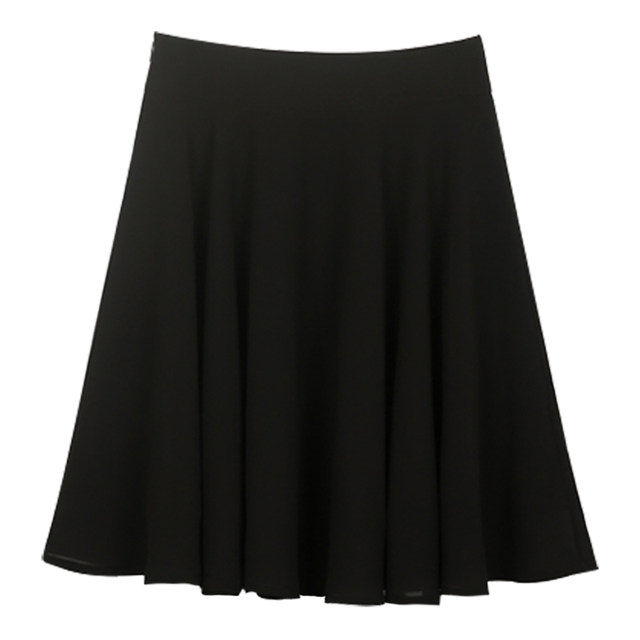 Summer new chiffon skirt A -line skirt high -waisted black short skirt pleated skirt large skirt skirt umbrella skirt female
