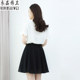 Summer new chiffon skirt A -line skirt high -waisted black short skirt pleated skirt large skirt skirt umbrella skirt female
