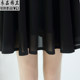 Summer new chiffon skirt A -line skirt high -waisted black short skirt pleated skirt large skirt skirt umbrella skirt female
