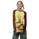 iScreamColour Mof artist yellow bee -bee -duty -cuff knitted jacket slim bottoming shirt
