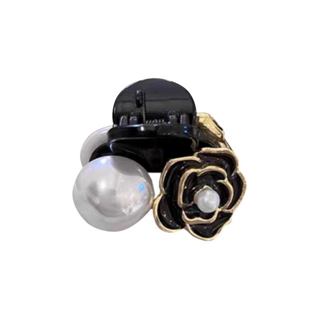 Pearl Lazy Camellia Small Clip Women's Hair Accessory Small Small Hair Clip Bangs Side Clip Hair Clip Headgear