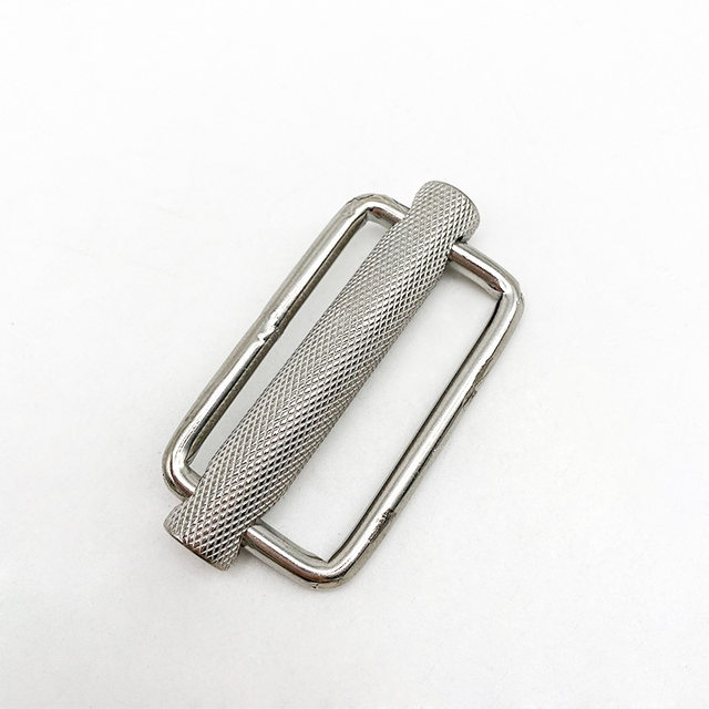 Stainless steel 316 knurled Japanese buckle 50mm adjustment strap accessories knurled belt buckle sliding webbing buckle