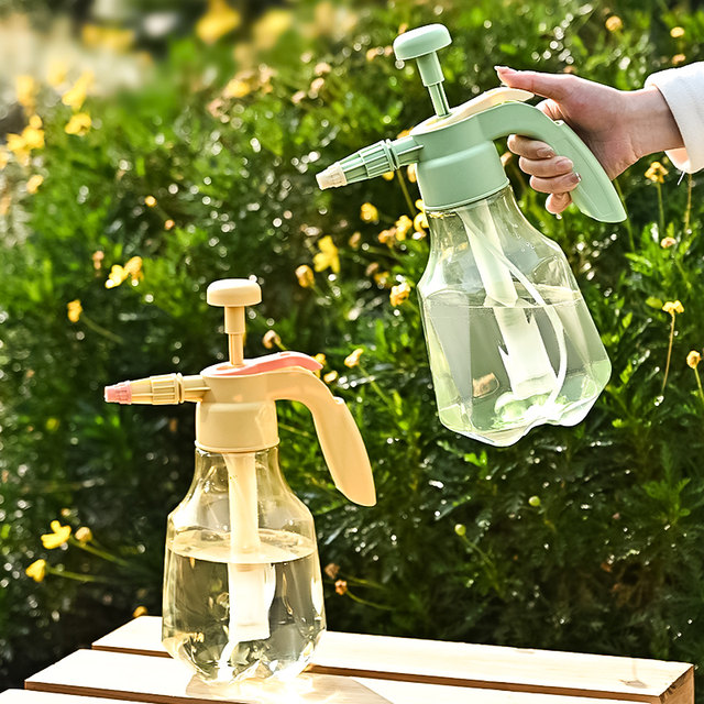 Flower watering kettle hand-pressed spray bottle gardening green plant nozzle flower kettle ultra-fine mist cleaning and disinfection sprinkling