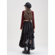 Pubang people irregular spliced ​​mesh skirt for women 2025 summer new design high waist mid-length skirt