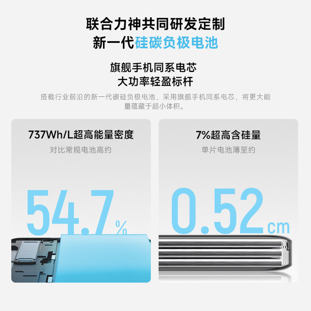 CUKTECH Cool Statistics 15 Super Power Card AIR Gallium Nitride 100W Ultra-light Portable Mobile Power Supply 1W5 mAh Suitable for Apple 17Pro MAX