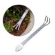 Special small rake for stainless steel bonsai, flower pot loose soil artifact, flower gardening tool, small scratch rake, three-claw rake