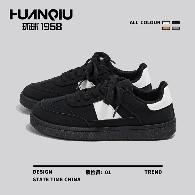 Global Moral Training Shoes for Women 2025 New Popular Black Shoes Women's Autumn and Winter Versatile Casual Niche Original Sneakers
