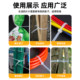 Nylon plastic cable tie self-locking wire bundling rope fixing device Gardening large thickened wide harness belt black and white
