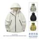 2077 men and women same style outdoor jacket spring new windproof hooded outdoor loose versatile couple jacket
