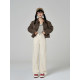 Wangjiayouyu's new versatile jeans slimming straight high waist wide-leg pants women's trousers