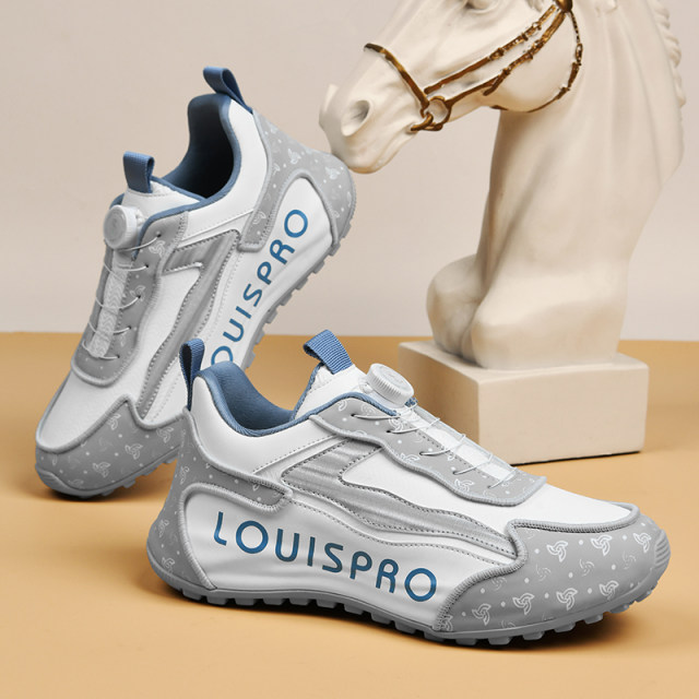 LOUISPRO brand 2025 new summer men's versatile casual sports heightened button soft sole dad shoes