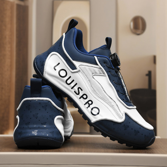 LOUISPRO brand 2025 new summer men's versatile casual sports heightened button soft sole dad shoes