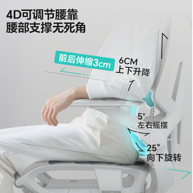 Lewa ENOVA Smart Home Waist Support Ergonomic Chair Sedentary Dormitory Comfortable Computer Office Seat Gaming Chair