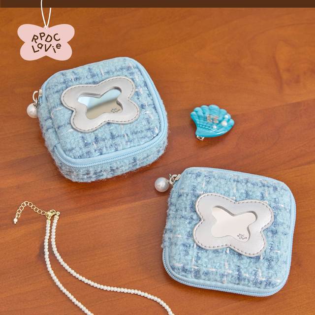 RPDCLaVie butterfly cake portable jewelry bag jewelry storage jewelry box