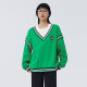 [The same model of the mall] Malisen Marrine sweater, two loose spring new contrasting bulls, retro, retro
