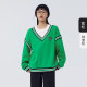 [The same model of the mall] Malisen Marrine sweater, two loose spring new contrasting bulls, retro, retro
