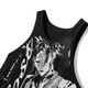GOST silhouette printed loose vest black and white portrait comfortable cotton sleeveless T-shirt breathable casual top summer