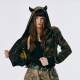 GOST camouflage demon hat sweatshirt jacket trendy brand bat wings hot diamond design versatile casual short top
